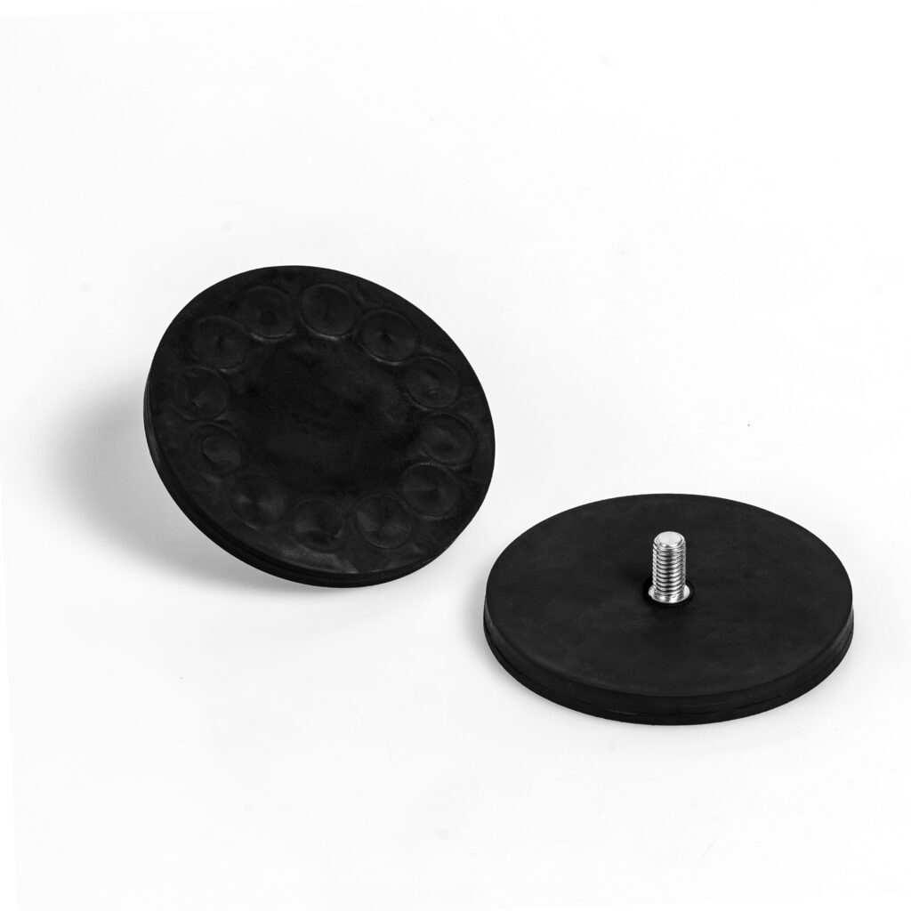 Round Rubber-Coated Stud Mount Magnet